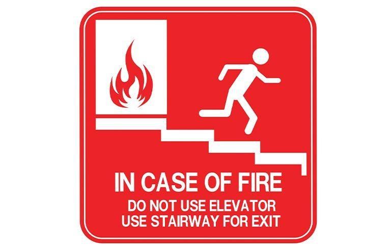 In Case of Fire Instructions